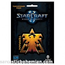 JINX Starcraft II Wings of Liberty Terran Sticker Gold 2 Multi-Size Stickers B00WNEXBPW